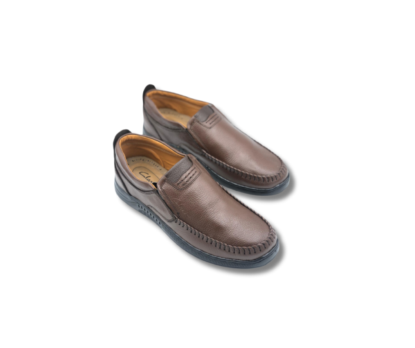 ART-0705 Brown,Black Casual cow leather Shoes - Image 7