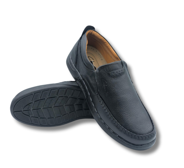 ART-0705 Brown,Black Casual cow leather Shoes - Image 2