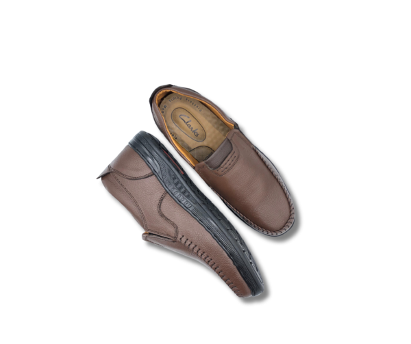 ART-0705 Brown,Black Casual cow leather Shoes - Image 8