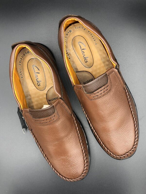 ART-0705 Black | brown Casual cow leather Shoes - Image 5